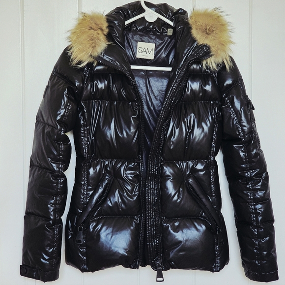 SAM. New York | Blake Fur-Trim Down Puffer Jacket - XS - Picture 6 of 9